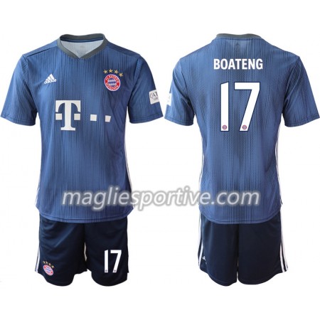 Completo Calcio Bayern Monaco BOATENG 17 Bambino Divisa Terza 2018/2019